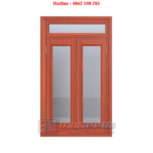 Cửa Sổ Thép Vân Gỗ 2 Cánh ACS2K-K