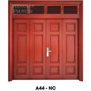Cửa Thép Vân Gỗ Bốn Cánh Cân A44-NC