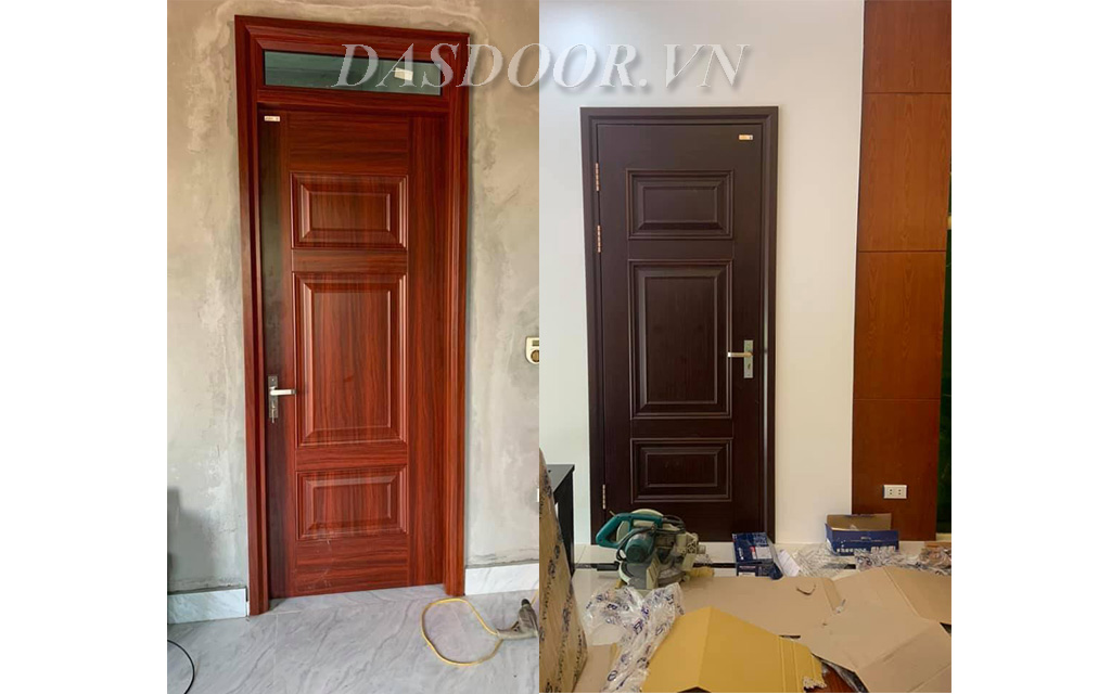 Cửa Thép Vân Gỗ Cánh Đơn - A101-3