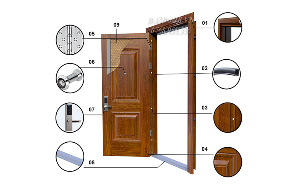 Cửa Thép Vân Gỗ
