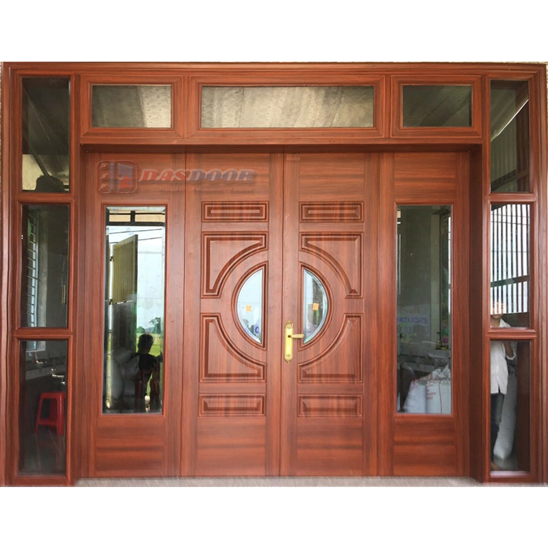 Cửa Thép Vân Gỗ Bốn Cánh Cân A44-VK