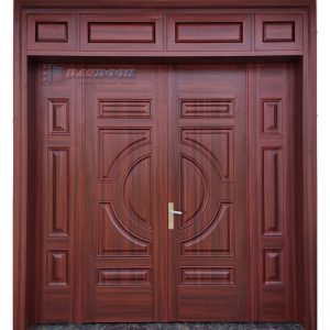 Cửa Thép Vân Gỗ Bốn Cánh Lệch A42-Fix