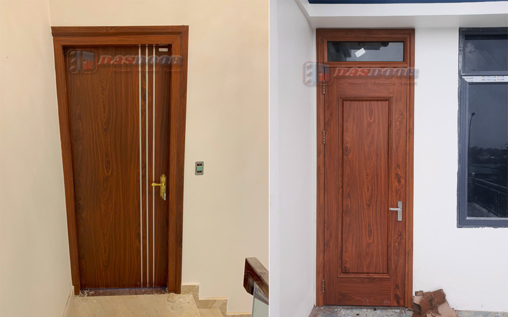 Địa Chỉ Bán Cửa Thép Vân Gỗ 1 Cánh Tại Hà Nội