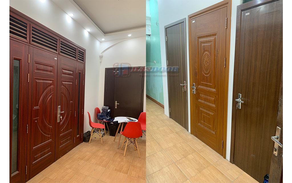 Địa Chỉ Bán Cửa Thép Vân Gỗ Uy Tín