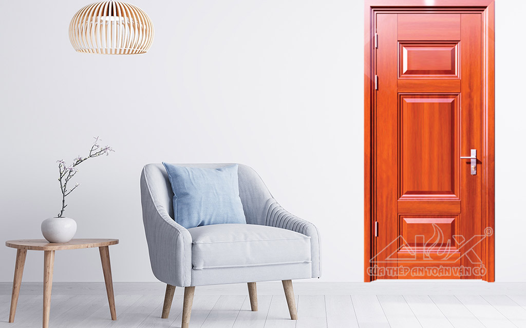 Mẫu Cửa Thép Vân Gỗ 1 Cánh Đẹp Nhất