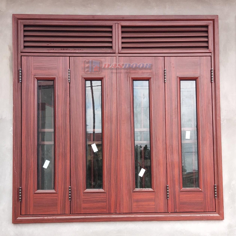 Cửa Sổ Thép Vân Gỗ 4 Cánh ACS4
