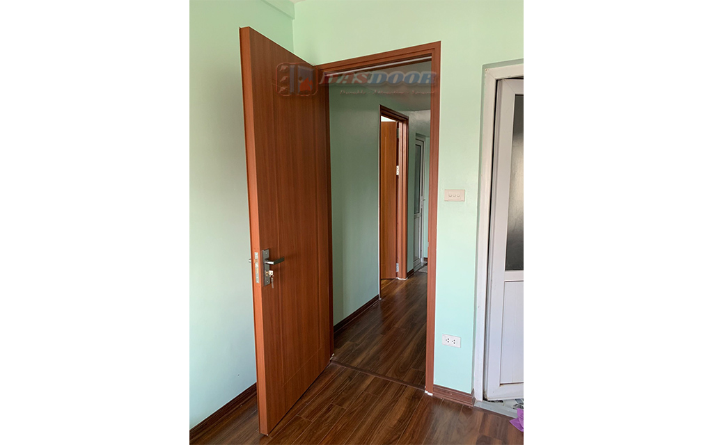 Hình Ảnh Cửa Thép Vân Gỗ 1 Cánh