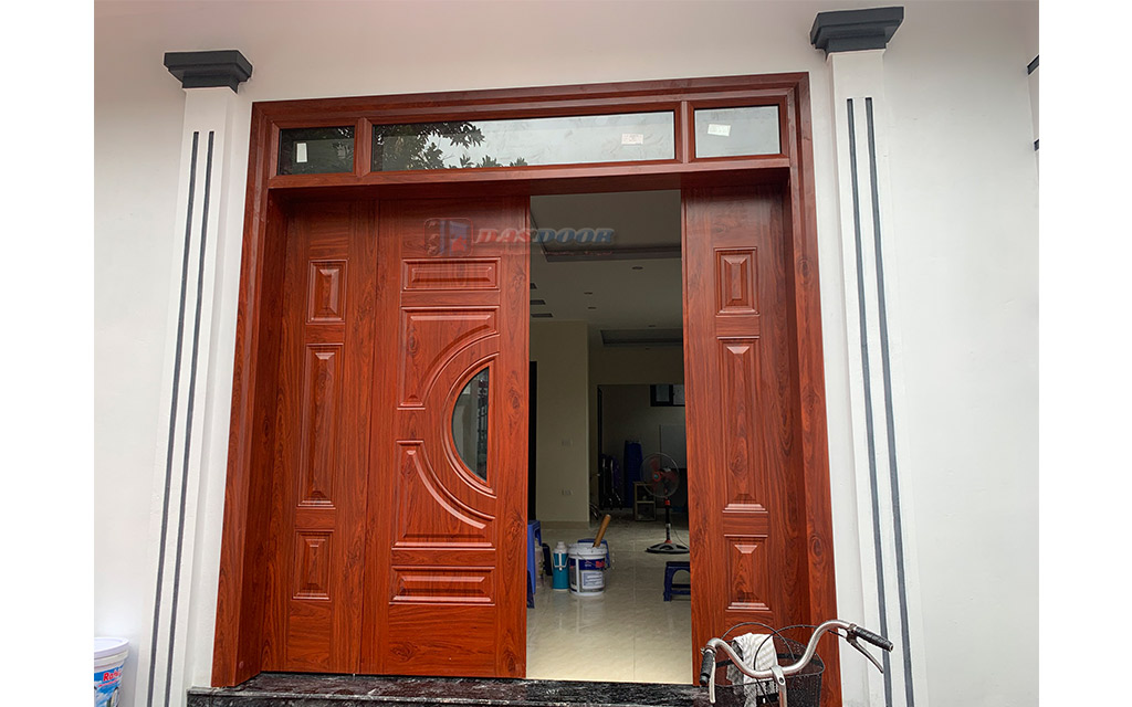 Lắp Đặt Cửa Thép Vân Gỗ Tại Hoàng Mai Hà Nội