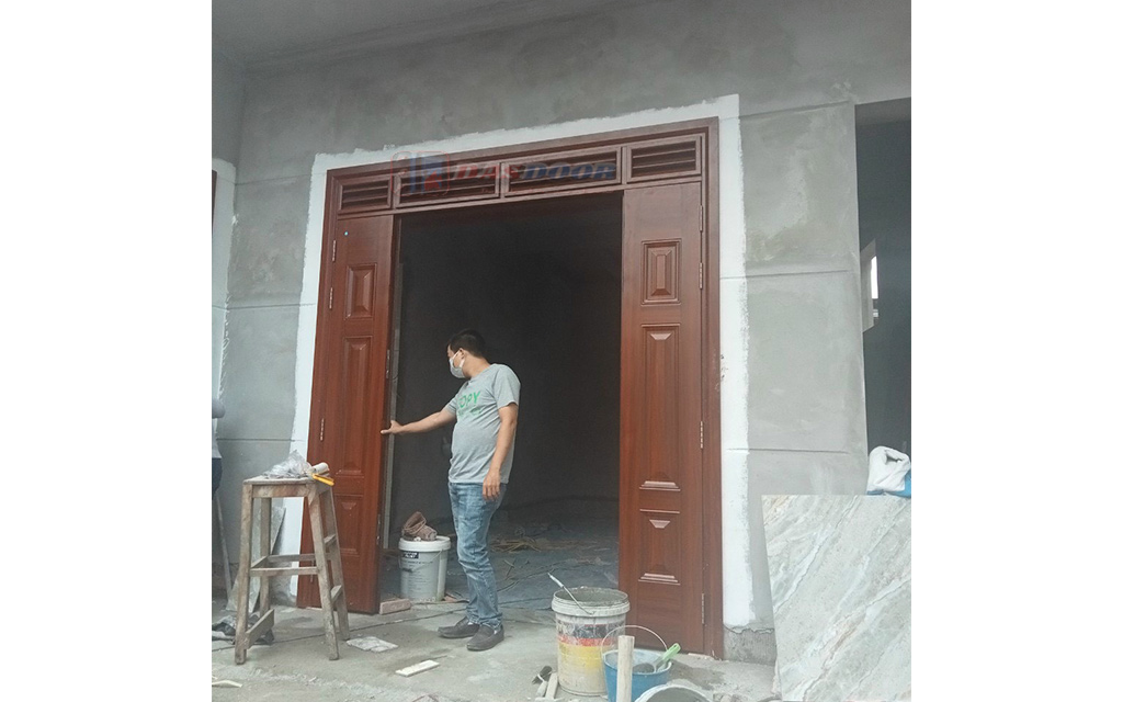 Lắp Đặt Cửa Thép Vân Gỗ Tại Chương Mỹ Hà Nội