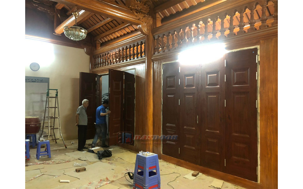 Thi Công Cửa Thép Vân Gỗ Tại Ứng Hòa Hà Nội