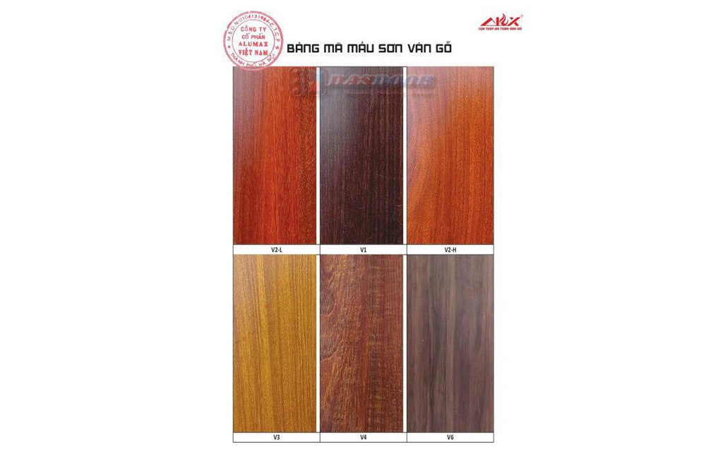 Màu Sơn Cửa Thép Vân Gỗ