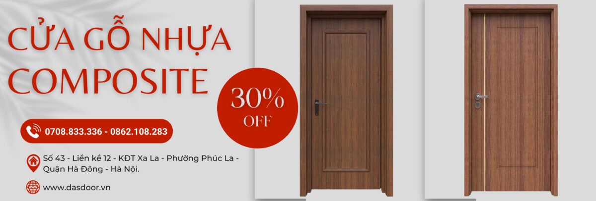 Banner Cửa Gỗ Nhựa Composite