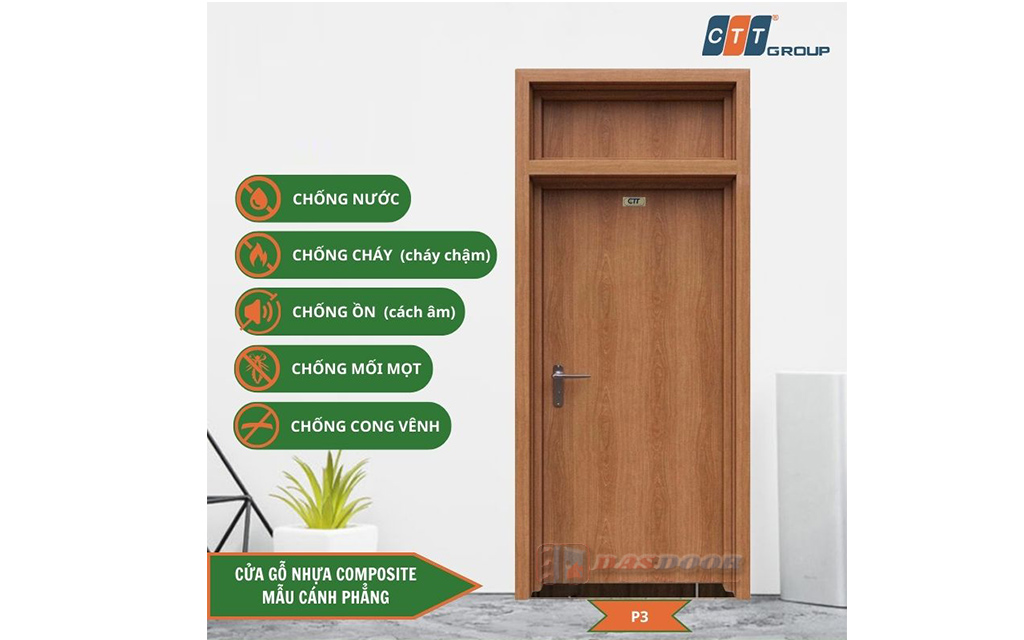 Cửa Gỗ Nhựa Composite Ô Thoáng Fix