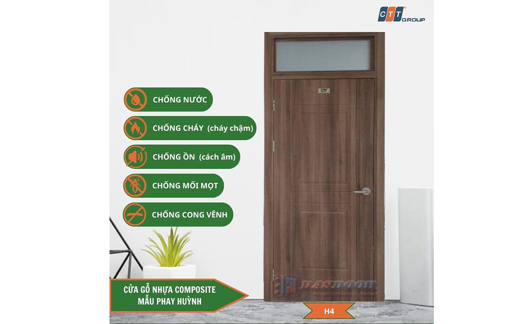 Cửa Gỗ Nhựa Composite Ô Thoáng Fix