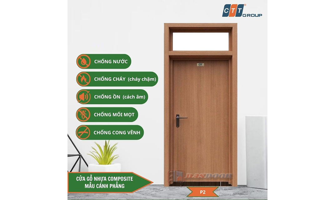 Cửa Gỗ Nhựa Composite Ô Thoáng Fix