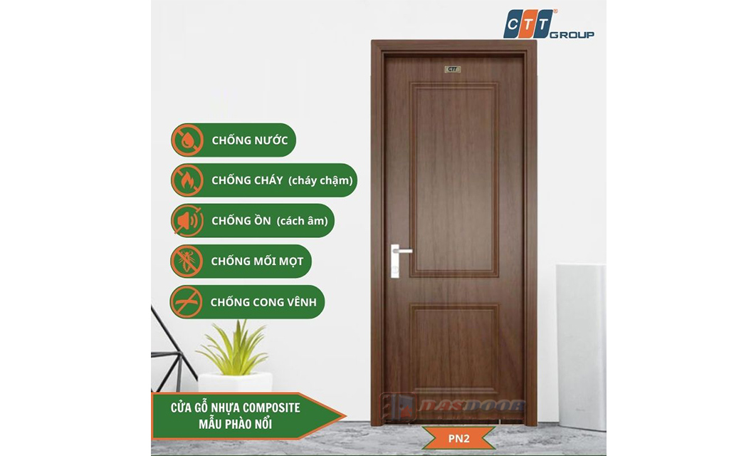 Cửa Gỗ Nhựa Composite Phào Chỉ Nổi Cửa Gỗ Nhựa Composite Phào Chỉ Nổi