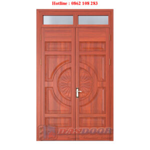 Cửa Thép Vân Gỗ 2 Cánh Cân A22K-A02H