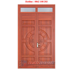 Cửa Thép Vân Gỗ 2 Cánh Cân A22K-A15AL