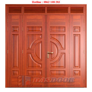 Cửa Thép Vân Gỗ 4 Cánh Lệch A42NC-A02AL-C02