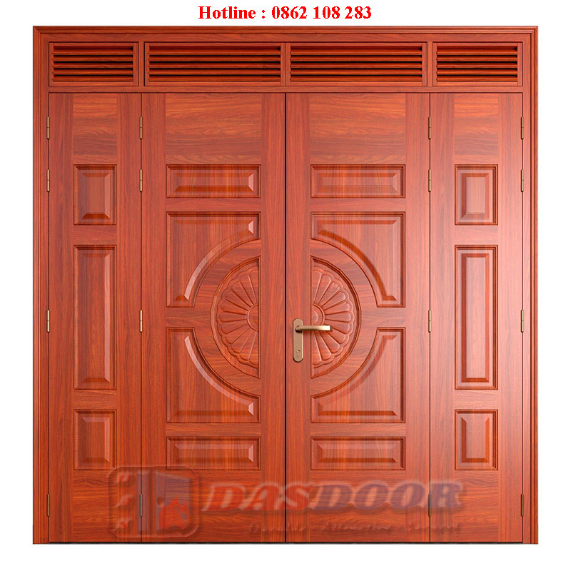 Cửa Thép Vân Gỗ 4 Cánh Lệch A42NC-A02H-C01