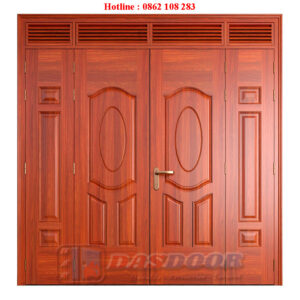 Cửa Thép Vân Gỗ 4 Cánh Lệch A42NC-A07-C02