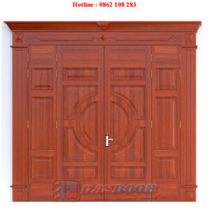 Cửa Thép Vân Gỗ 4 Cánh Lệch A42-A02AL-B03
