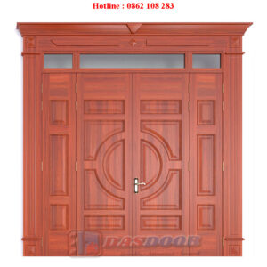 Cửa Thép Vân Gỗ 4 Cánh Lệch A42K-A02AL-C01AL