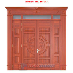 Cửa Thép Vân Gỗ 4 Cánh Lệch A42K-A02H-C01AL