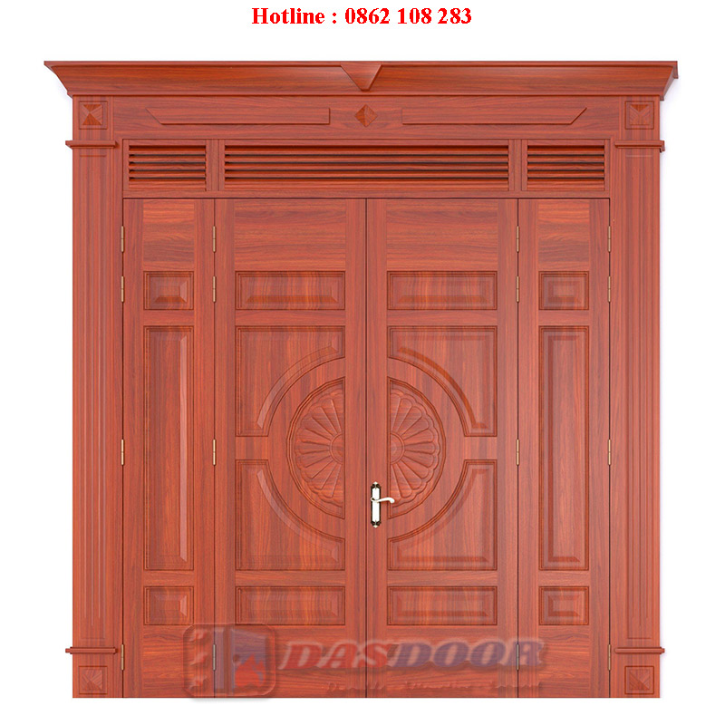 Cửa Thép Vân Gỗ 4 Cánh Lệch A42NC-A02H-C02AL