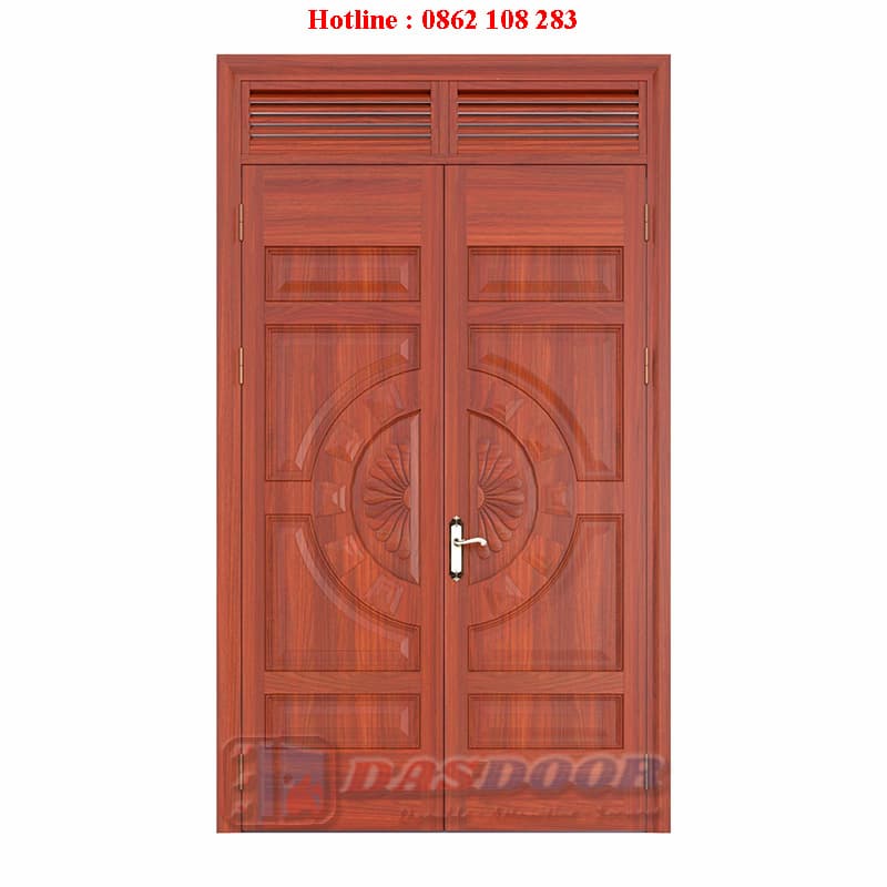 Cửa thép vân gỗ 2 cánh