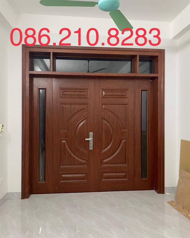 Cửa thép vân gỗ