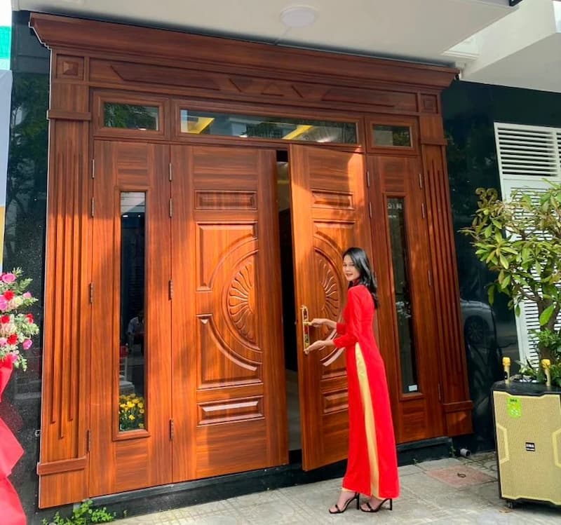 Cửa thép vân gỗ Hải Phòng