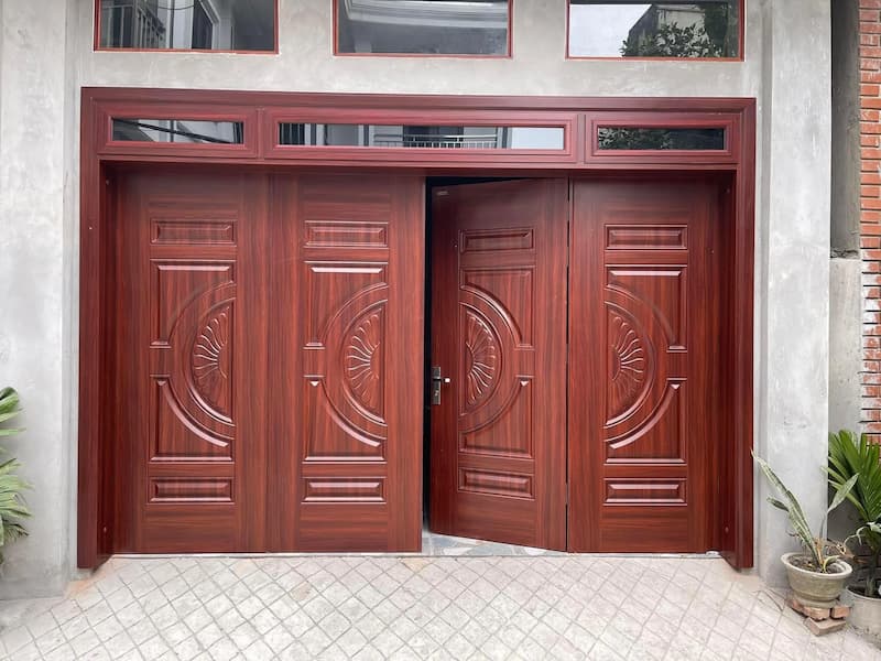 Cửa thép vân gỗ