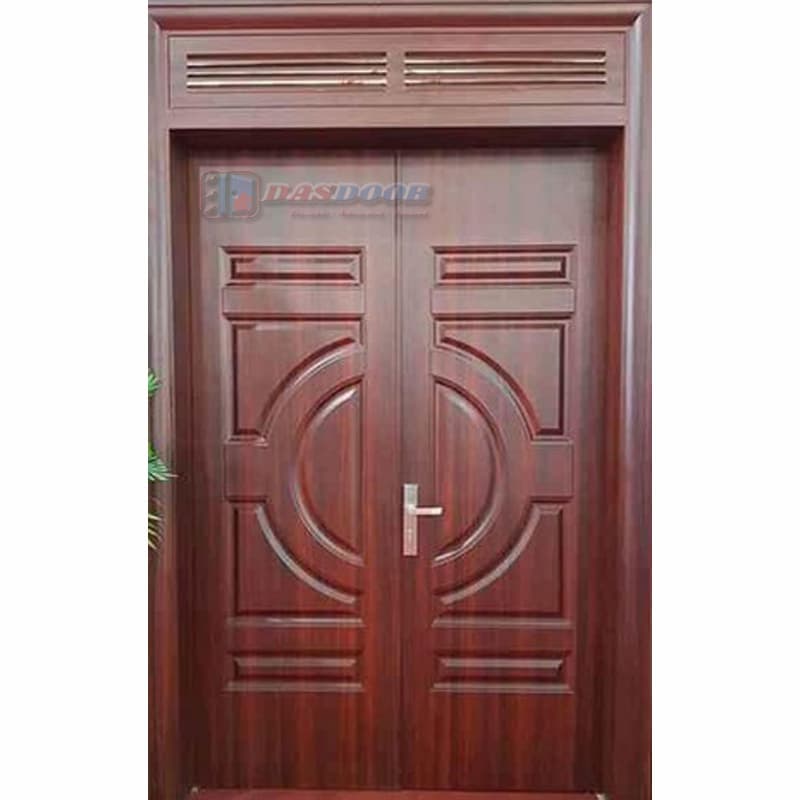 Cửa thép vân gỗ 2 cánh cân